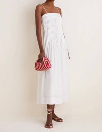 Moon River - Kaye Pleated Front Detail Midi Dress