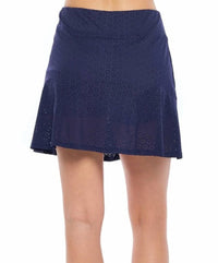 Aryeh - Rosario Eyelet Pocketed Fit And Flare Skort