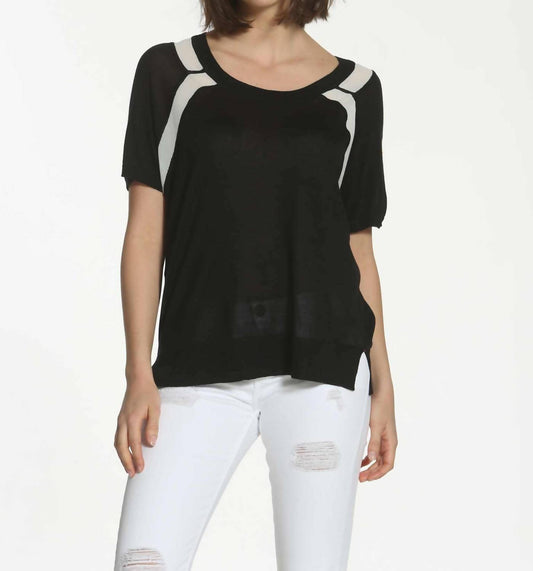 Sheer Trim Scoop Top