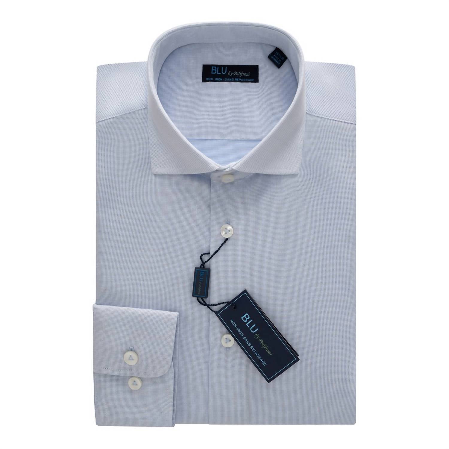 Blu By Polifroni - Slim-fit Long Sleeve Dress Shirt
