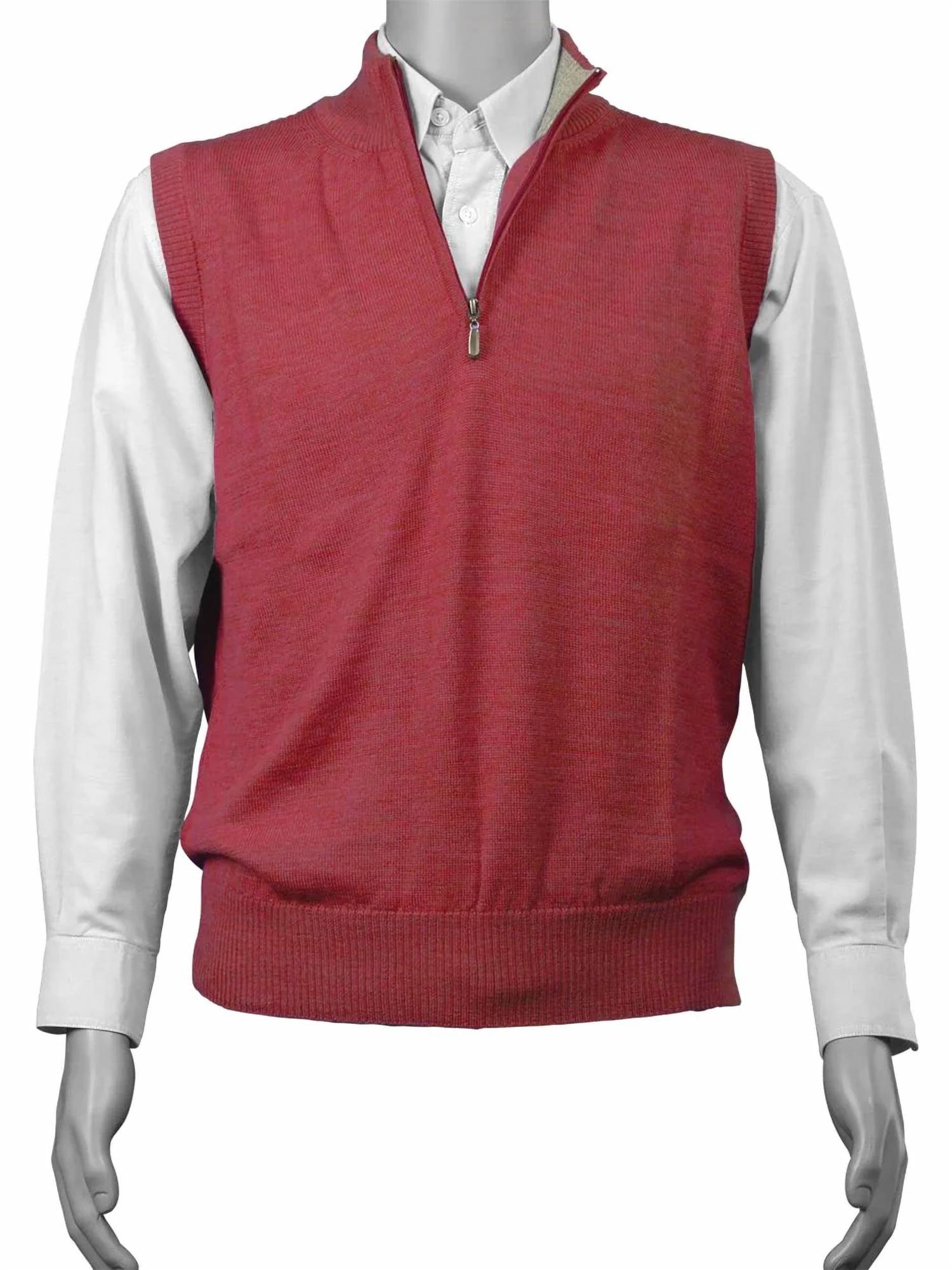 Peru Unlimited Corp. - Royal Alpaca Half-zip Mock Neck Sweater Vest