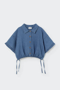 Cozmo - Girl's Twill Denim Shorts Set