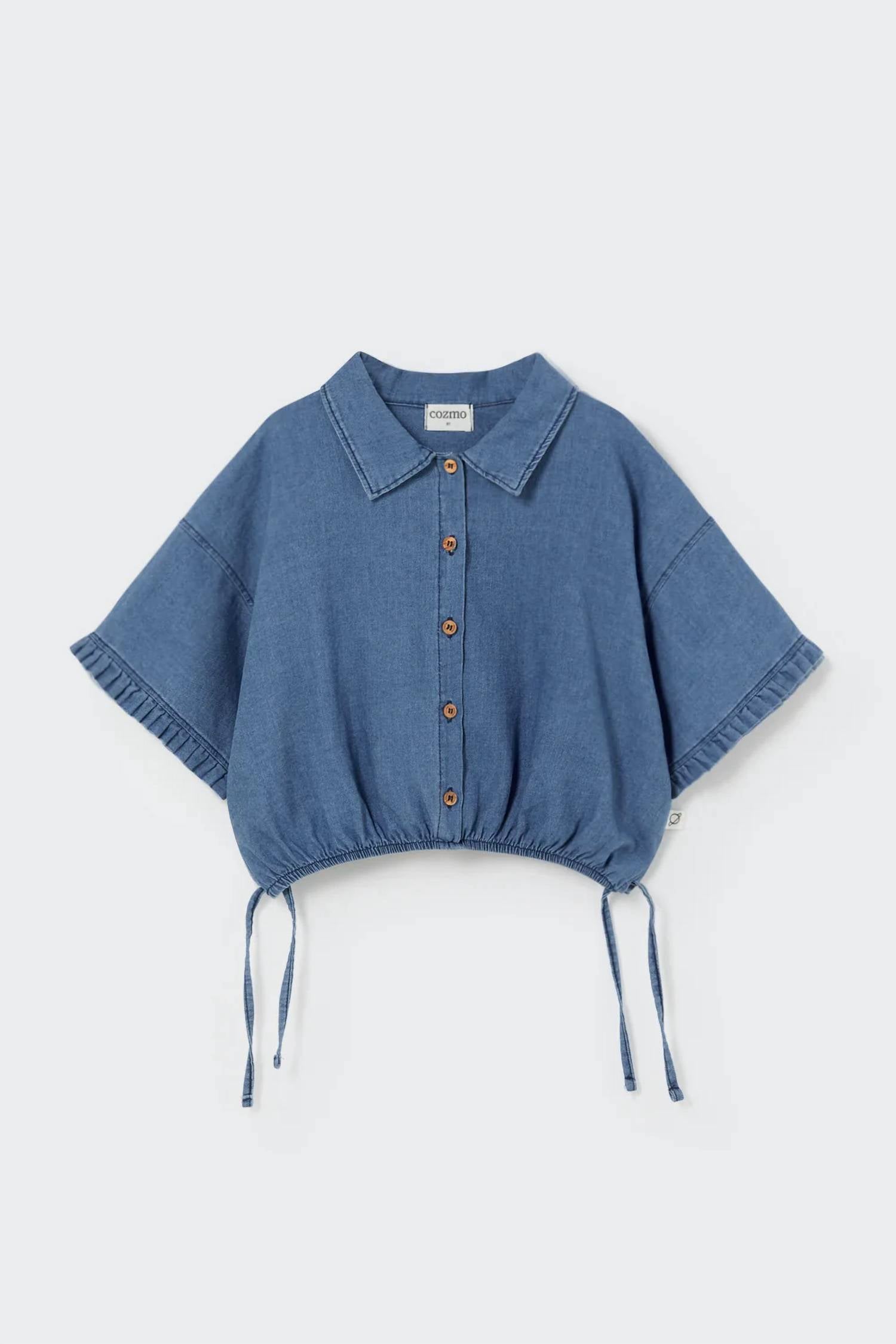 Cozmo - Girl's Twill Denim Shorts Set
