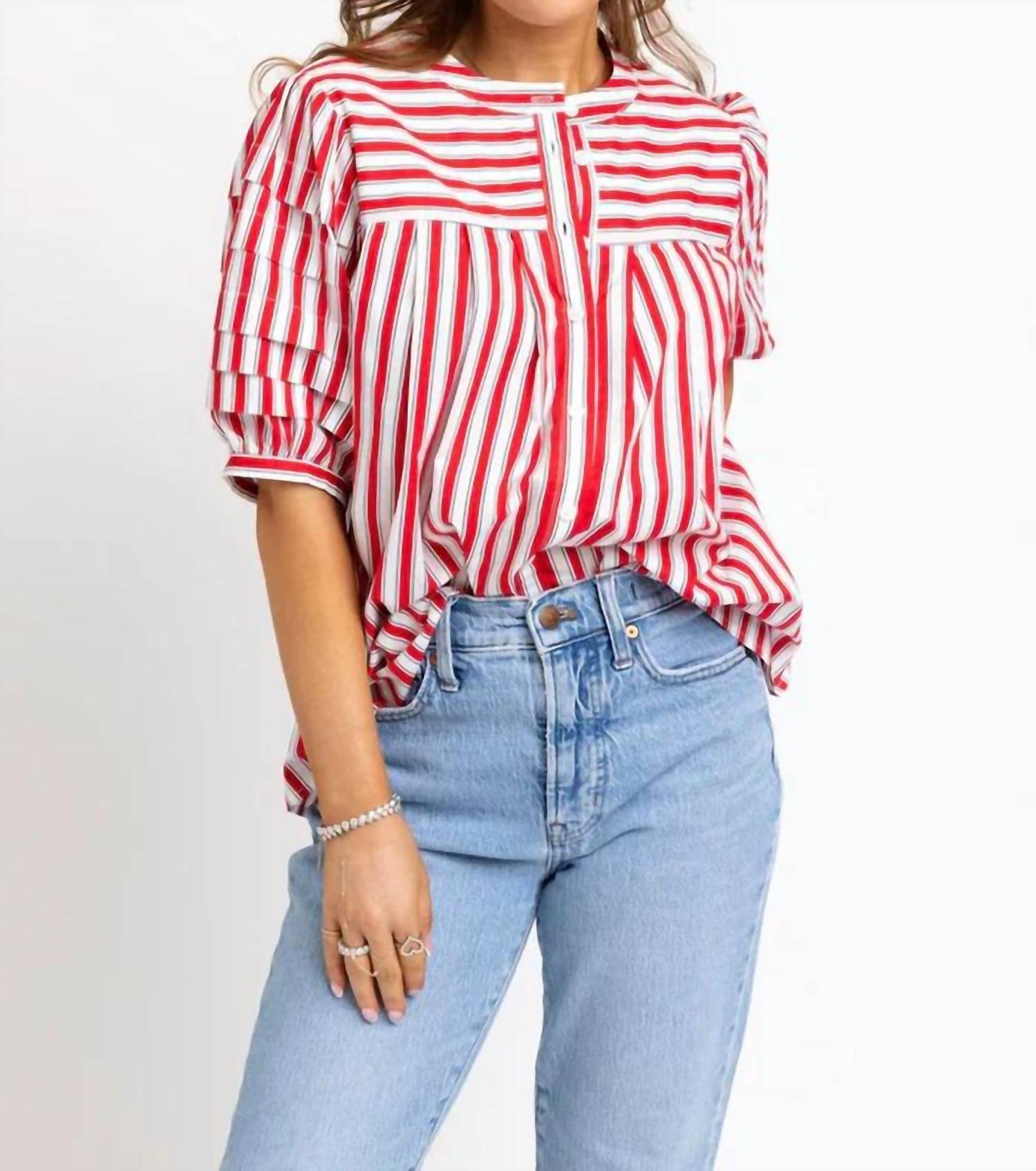 Karlie - Women's American Stripes Blouse