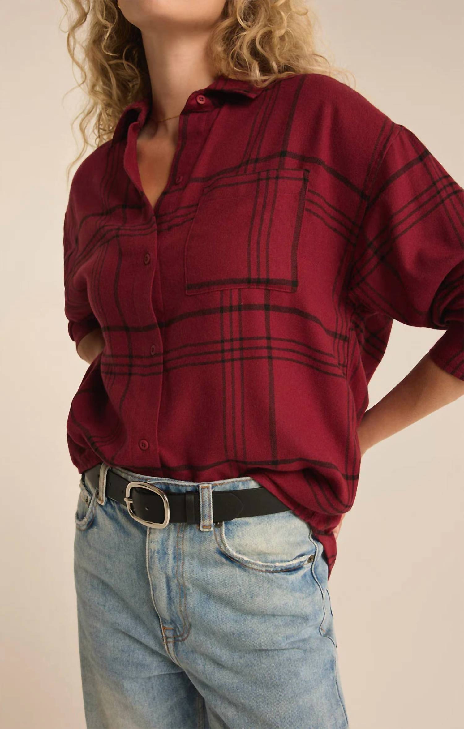 Z Supply - River Plaid Button Up Shirt