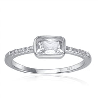 Starlette Women's Cora Stackable Ring in silver - women's jewelry