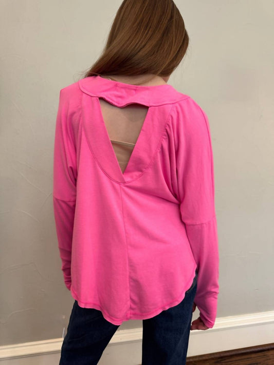 T2Love - Girl's Open-back Long Sleeve Tee