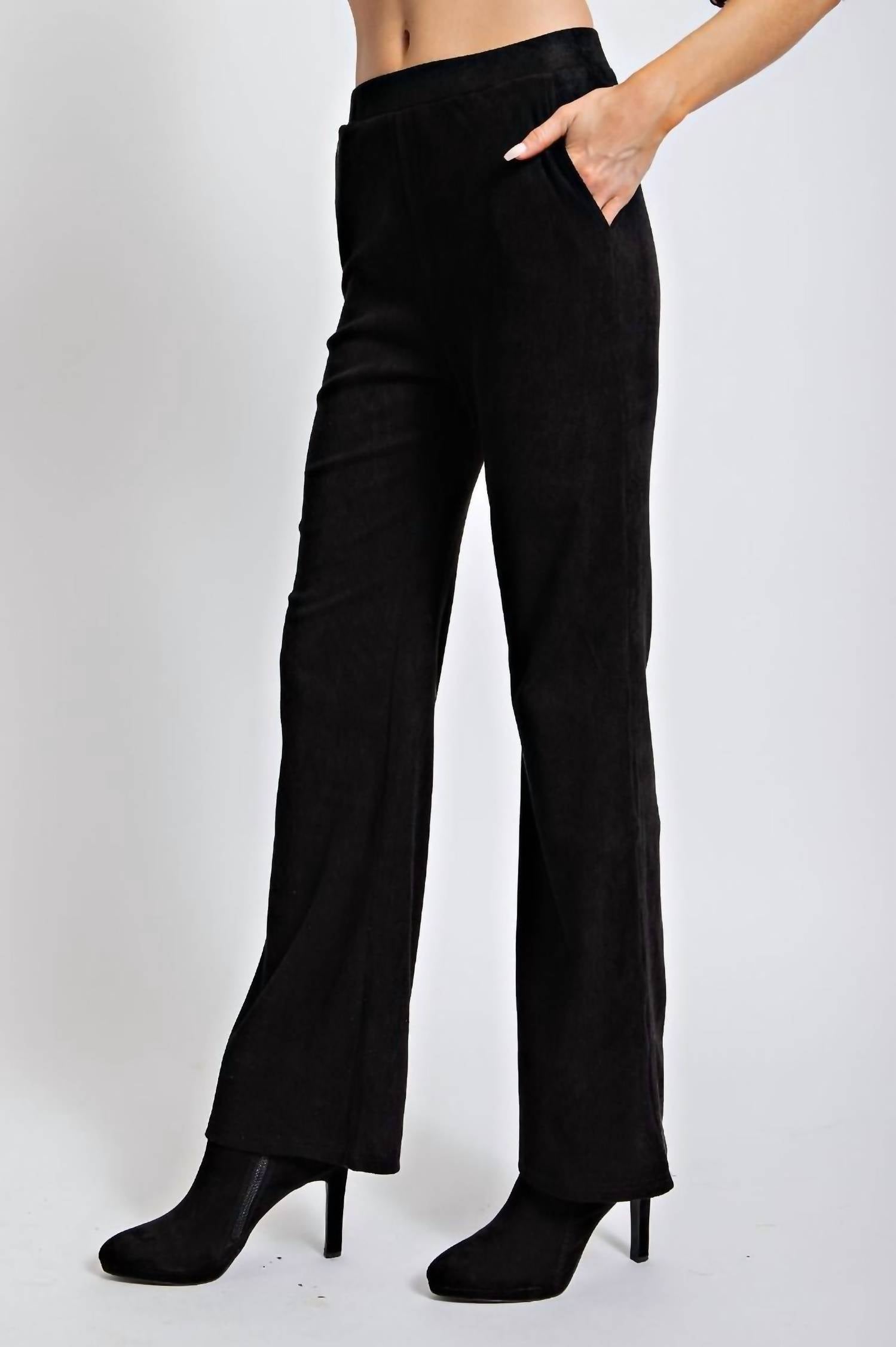 Easel - High Rise Flared Pants
