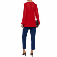 Diane Von Furstenberg - Soren Satin Trim Crepe Straight Leg Pant