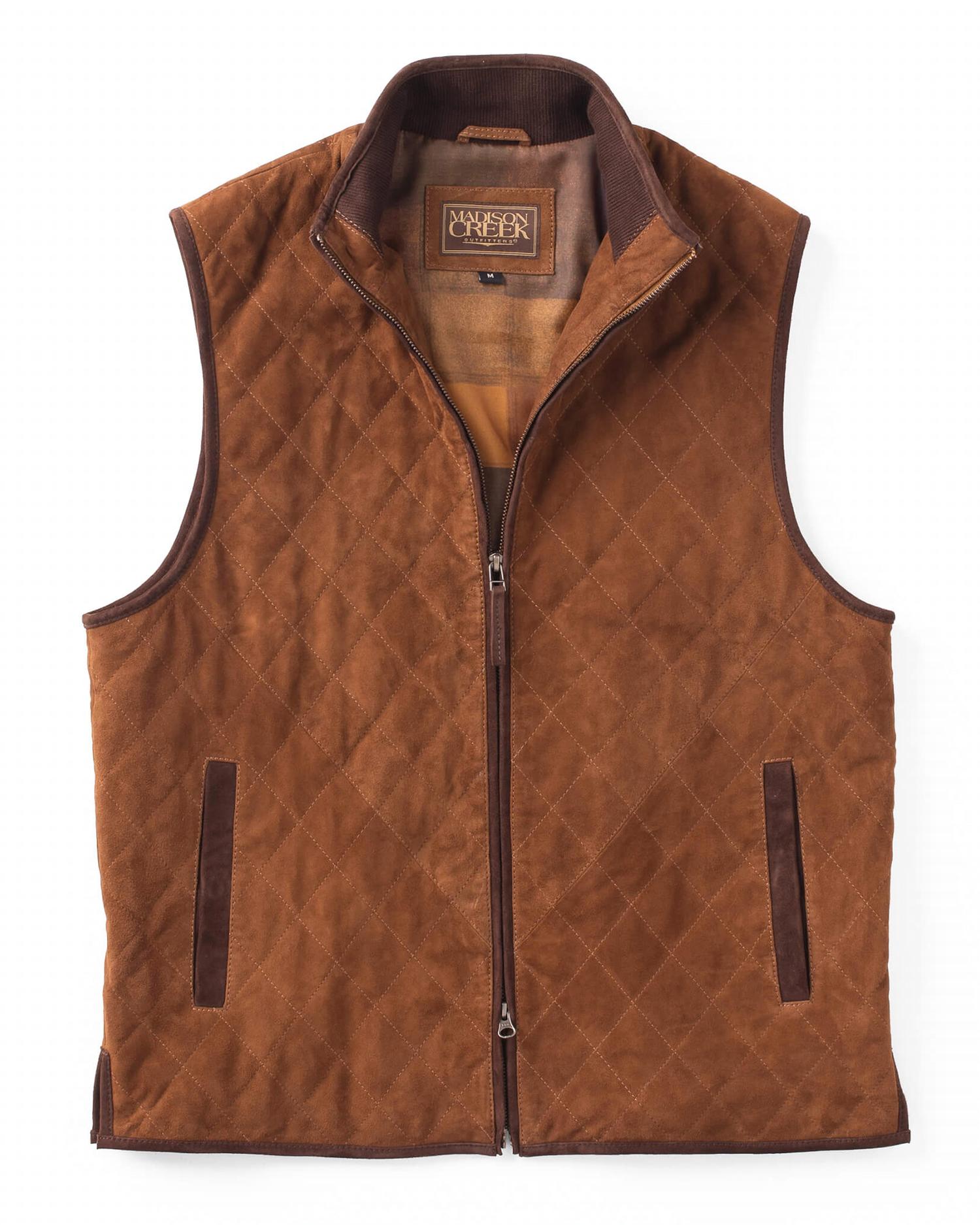 Madison Creek Outfitters - Ridgeland Quilted Goat Suede Vest