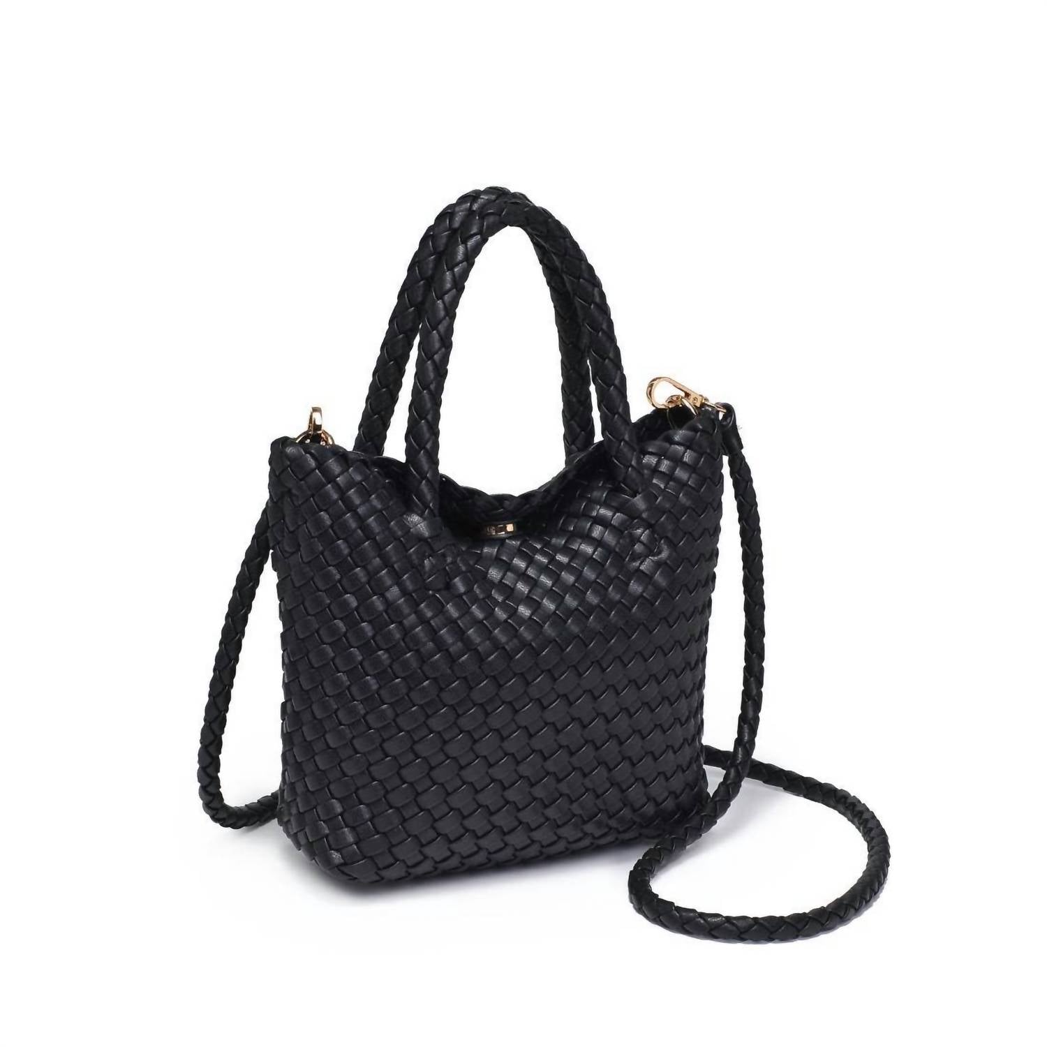 Moda Luxe - Women's Leanna Woven Crossbody Bag