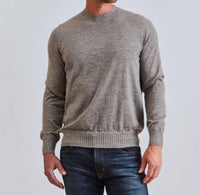 Fioroni Cashmere Duvet Cashmere Crewneck Sweater in grigio grey - women's sweater