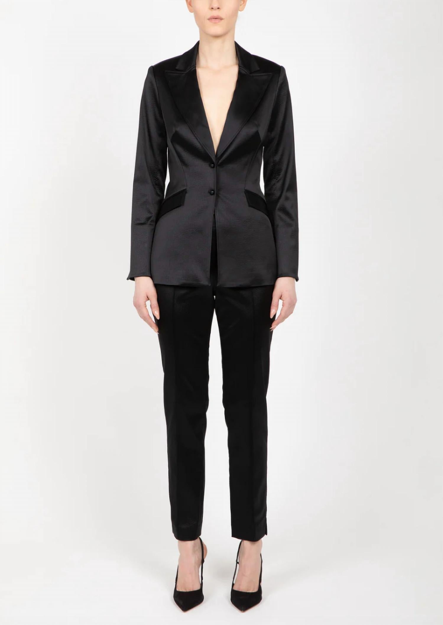 Hilton Hollis - Ostrich Embossed Satin Jacket