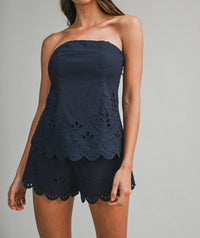 Mable - Sabrina Scalloped Trim Shorts