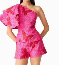 Elliatt - Lorena Off Shoulder Top And Shorts Set