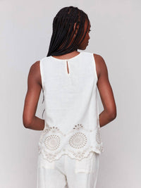 Charlie B - Embroidered Sleeveless Top