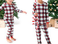 Angel Dear - Kids Holiday Plaid Pajama Set
