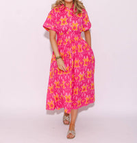Ivy Jane - Ikatching Shirt Dress
