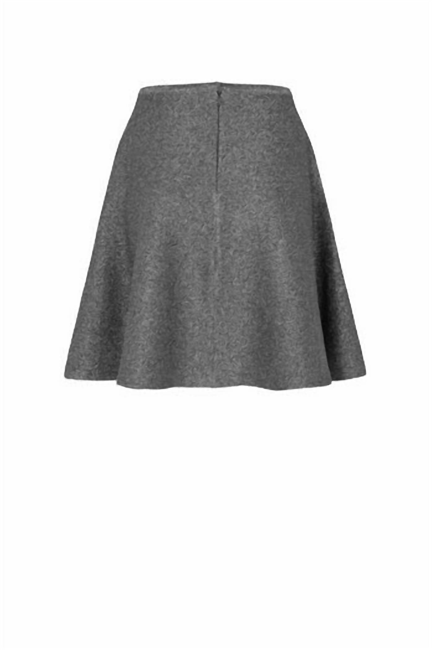 ESSENTIEL ANTWERP Icing Knit Flared Skirt in black - women's skirt - view 4