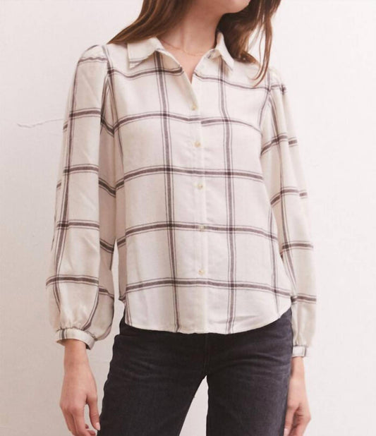 Overland Plaid Blouse