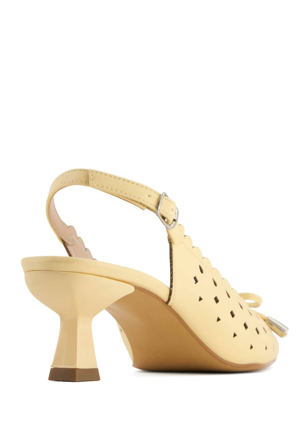 Andrea Women's Pointed-toe Slingback Pump in yellow - women's heels - detail view