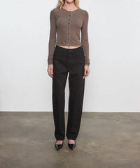 Enza Costa - Silk Rib Essential Cardigan
