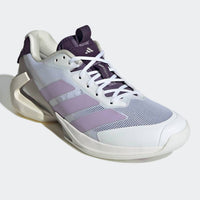 adidas Women's Adizero Ubersonic 5 Tennis Shoes in white plum - women's shoe - detail view