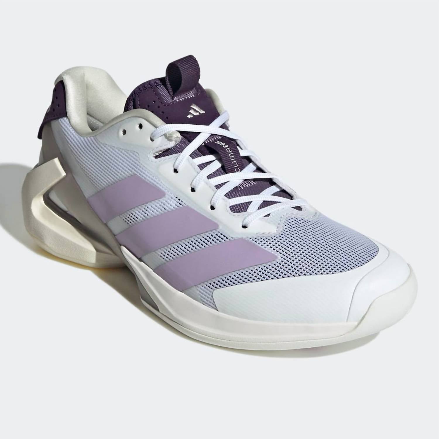 adidas Women's Adizero Ubersonic 5 Tennis Shoes in white plum - women's shoe - detail view