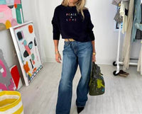 Kerri Rosenthal - Boyfriend Peace And Love Sweater