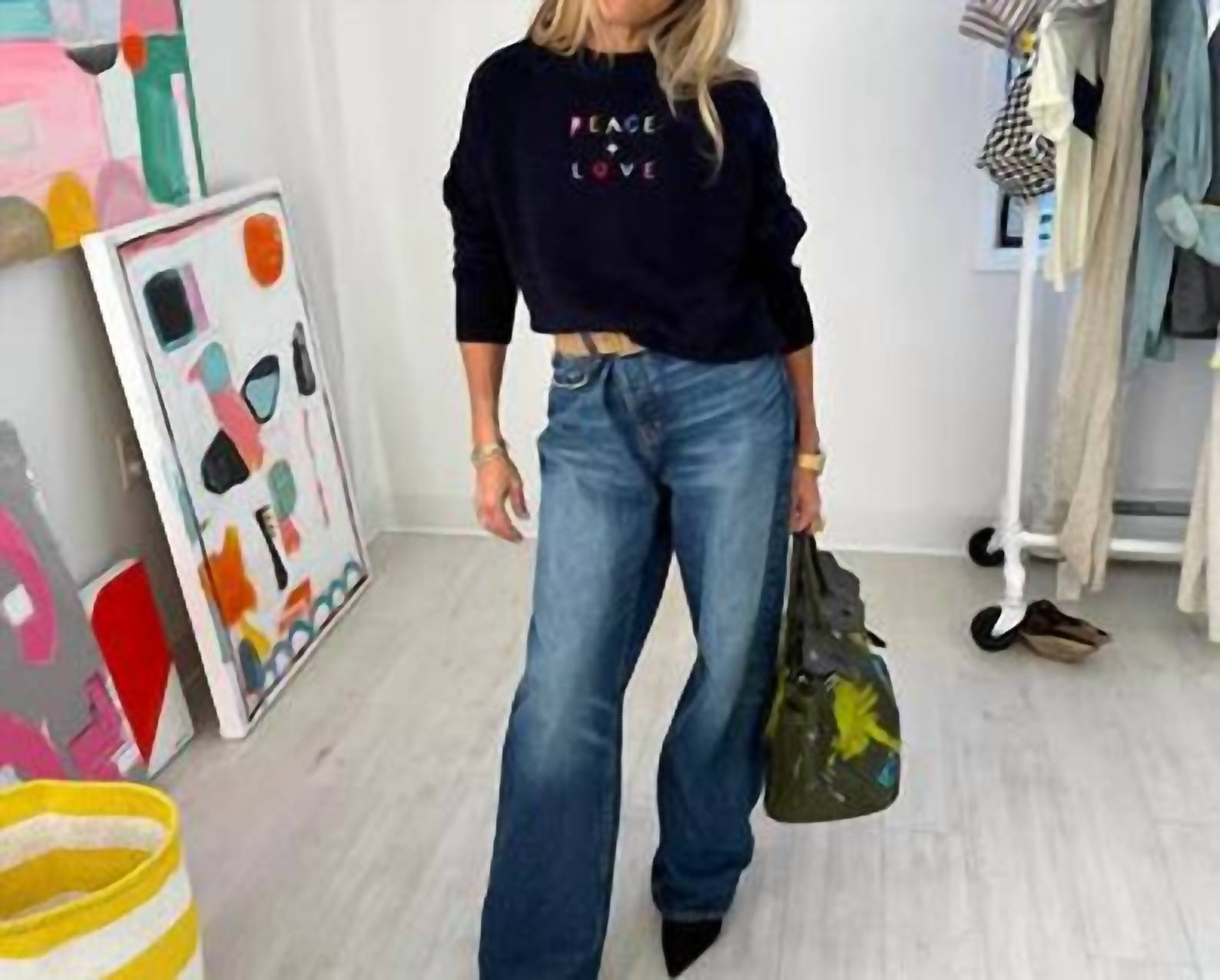 Kerri Rosenthal - Boyfriend Peace And Love Sweater