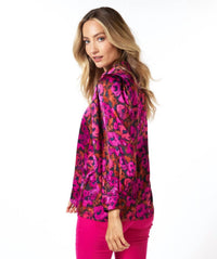 Esqualo - Sorena Satin Floral Wilding Blouse