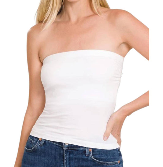 Zenana - Tube Built-in Bra Top