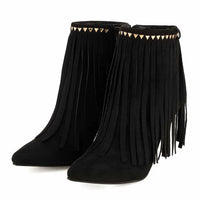 Andrea - Women's Fringe Detail Boots