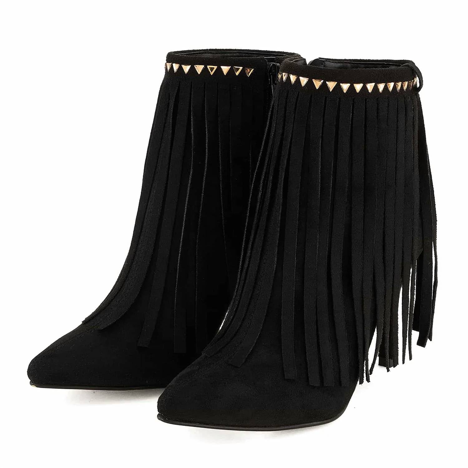 Andrea - Women's Fringe Detail Boots