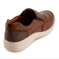 Ferrato Men's Flats Leather Shoes in brown 1 - men's sneaker - detail view