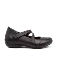 Ziera Women's Xray Mary-jane Flats - Extra Wide in black - women's flats - detail view