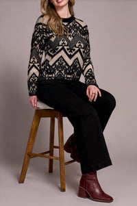 Tribal - Geo Deco Crew Neck Sweater