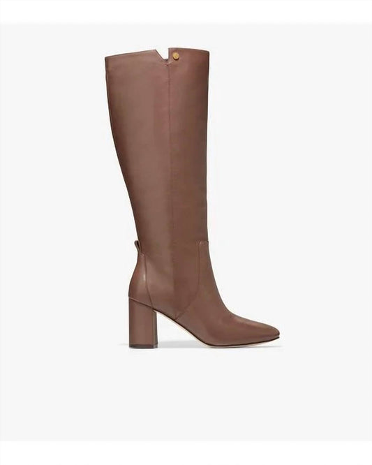 Cole Haan - Women Chrystie Tall Block Heel Leather Boots