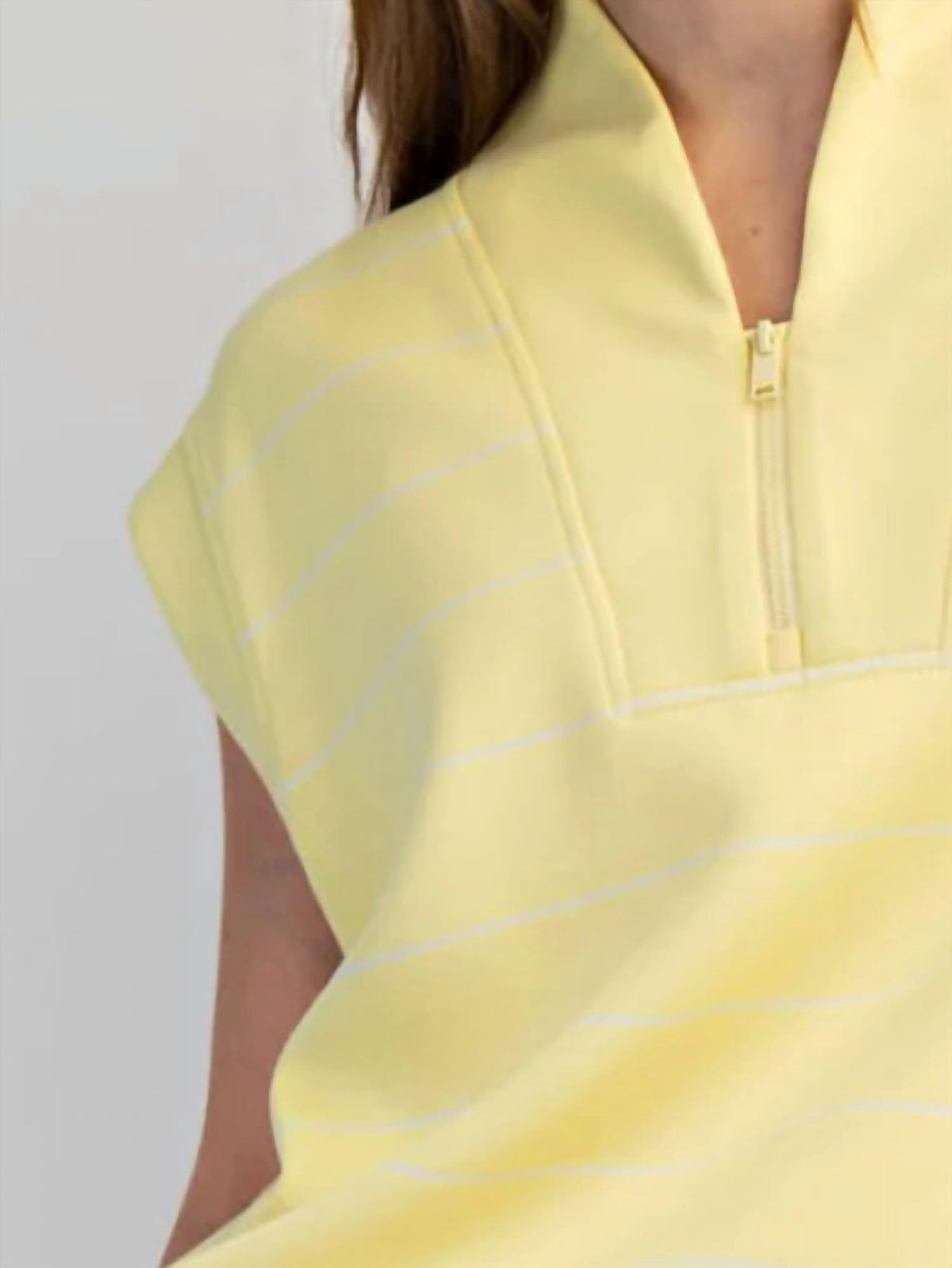 Rae Mode - Modal V-neck Zip Sleeveless Top