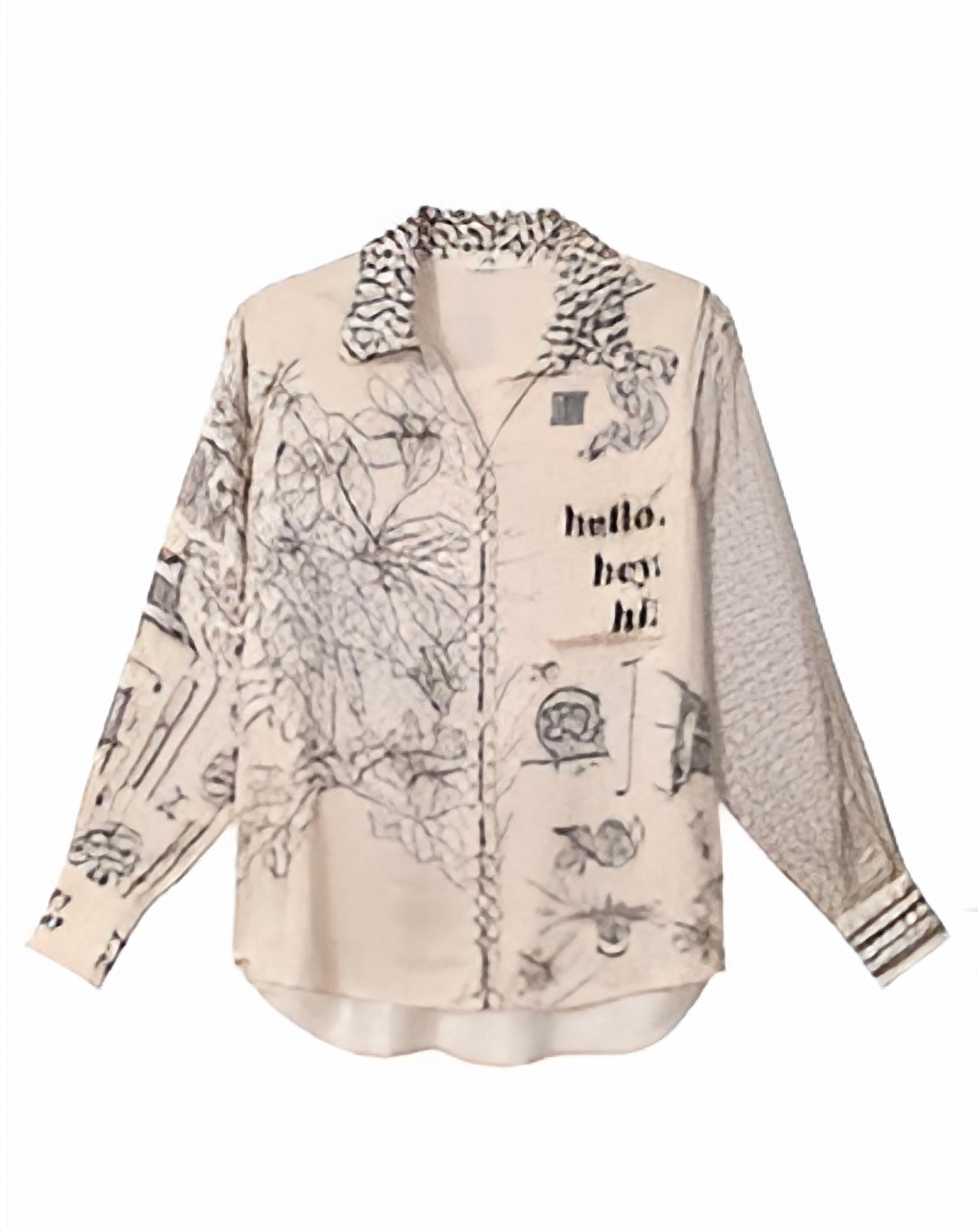 Me369 - Isabel Long Sleeve Button Down Shirt