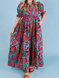 Karlie Jewel Bloom Maxi Dress in multi - women's dress