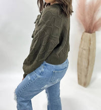 Mikarose - Knotted Knit Cardigan