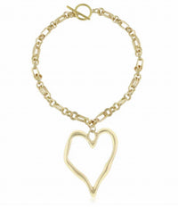 L George - Women's Big Hearted Lilly Necklace