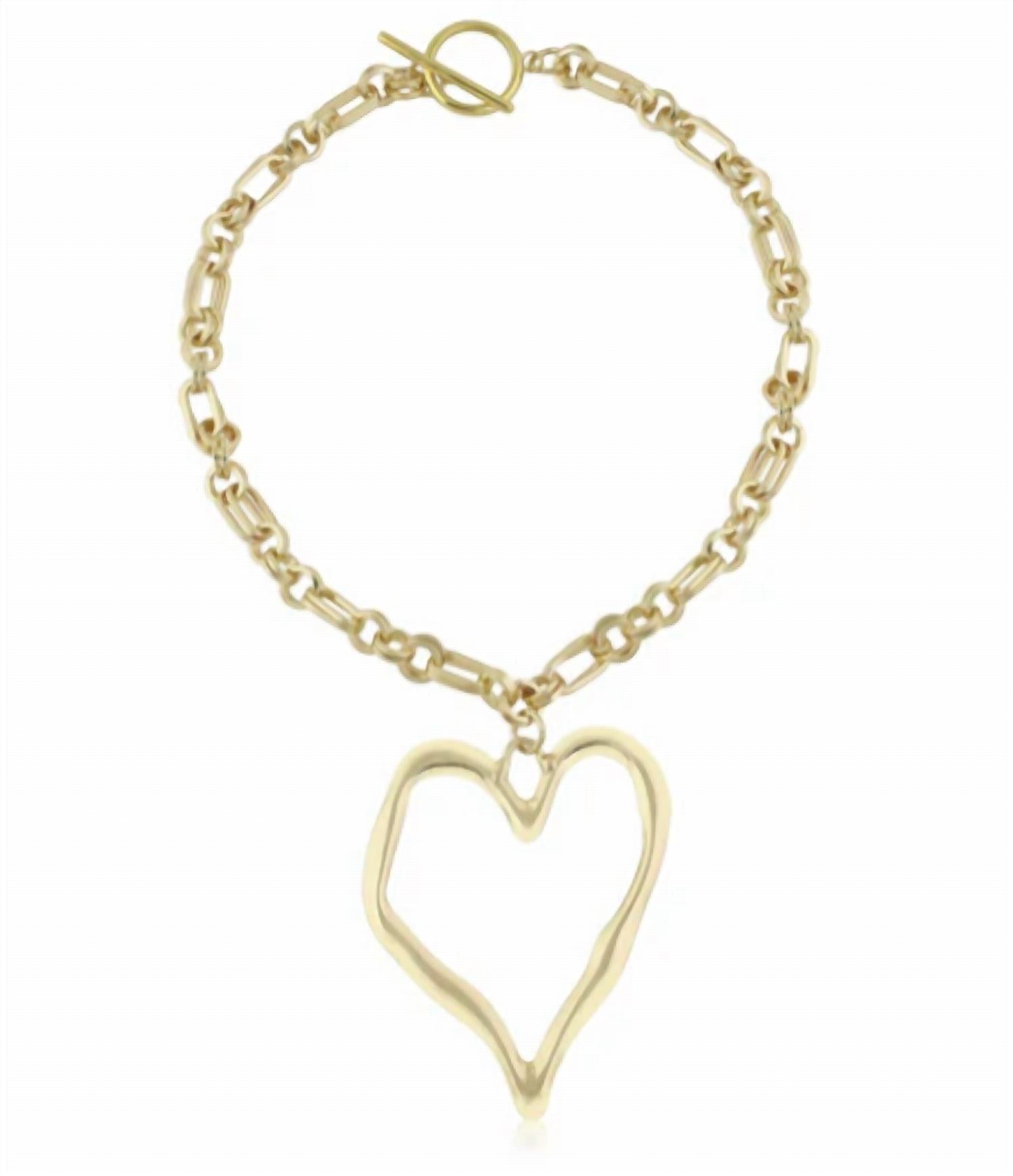 L George - Women's Big Hearted Lilly Necklace