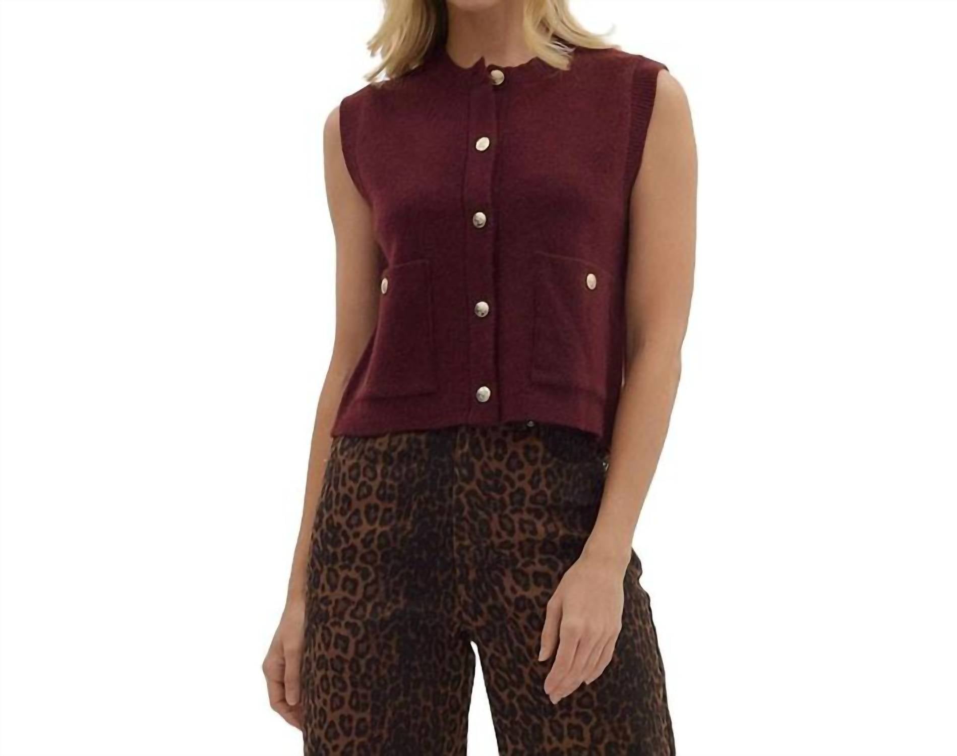 Entro - Lennon Sweater Vest With Pockets