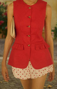 Posse - Aurelia Polka Dot Short - Petite