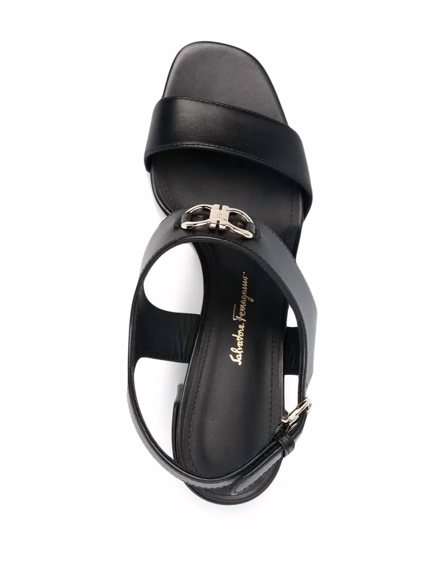 Salvatore Ferragamo - Women's Gancini-plaque Leather Sandals