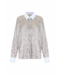 Theo The Label - Kleio Sequin Collared Shirt