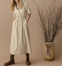 Lilla P - Elastic Waist Short Sleeve Dress