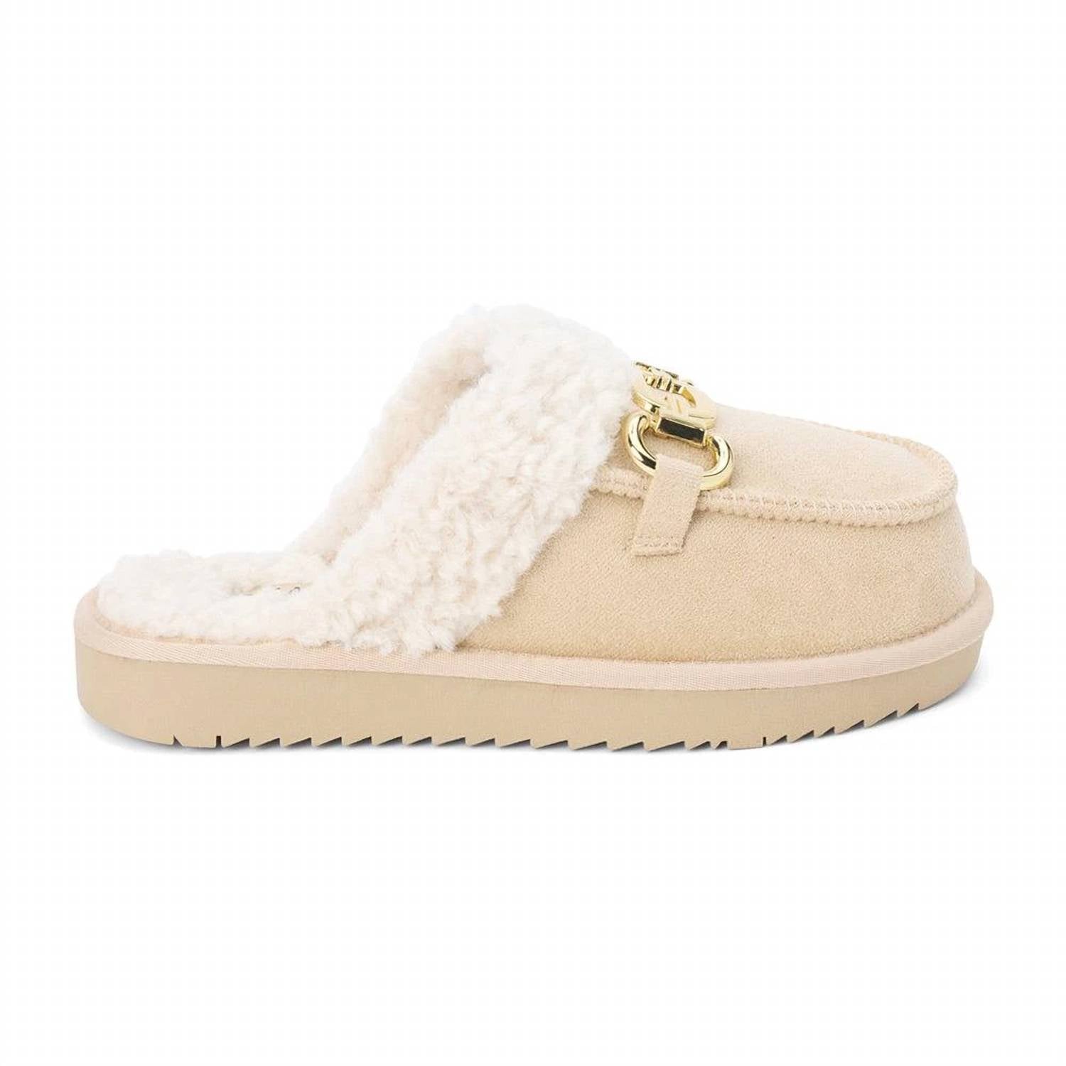 Matisse Women’s Davos Scuff Slippers in natural - women's shoe - detail view